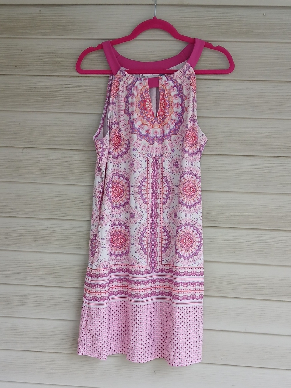 Cabana Life Pink Multi Floral Print Top